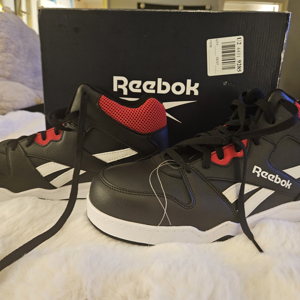 Reebok Black Leather Men's Shoes